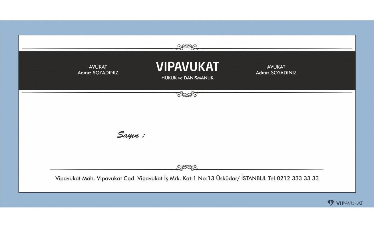 Avukat - Hukuk Bürosu Diplomat Zarf ZRF800